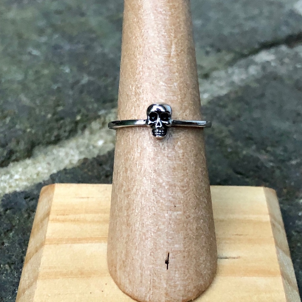 Sterling Silver Mini Skull Ring